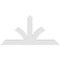Ekena Millwork Richland Architectural Grade PVC Gable Bracket, 48"W x 24"H x 2"D x 4"F, 12/12 Pitch GBP048X24X0204RIC00 - alternate 5